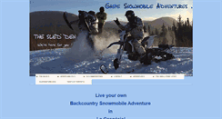 Desktop Screenshot of gaspe-snowmobile-adventures.com