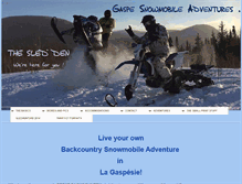 Tablet Screenshot of gaspe-snowmobile-adventures.com